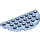 LEGO Bleu clair brillant assiette 4 x 8 Rond Demi Cercle (22888)