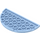 LEGO Helder Lichtblauw Plaat 4 x 8 Ronde Halve Cirkel (22888)
