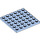 LEGO Leuchtendes Hellblau Platte 6 x 6 (3958)