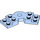 LEGO Helder Lichtblauw Plaat Rotated 45° (79846)