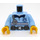 LEGO Azzurro brillante Poliziotto Minifigure Busto (973 / 76382)