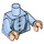 LEGO Bright Light Blue Professor Albus Dumbledore Minifig Torso (973 / 88585)