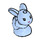 LEGO Bright Light Blue Rabbit Baby with Metallic Medium Lavender Nose (78466 / 78469)