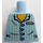 LEGO Bright Light Blue Sleepyhead Torso without Arms (973)