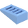 LEGO Bright Light Blue Slope 1 x 2 x 0.7 (18°) with Grille (61409)