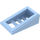 LEGO Helder Lichtblauw Helling 1 x 2 x 0.7 (18°) met Rooster (61409)