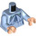 LEGO Leuchtendes Hellblau Torso mit Beauxbatons Uniform (973)