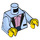 LEGO Bright Light Blue Torso with Tuxedo Jacket and Bright Pink Frilled Shirt Pattern (973 / 76382)