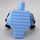 LEGO Bright Light Blue Volcano Garmadon Minifig Torso (973 / 34713)