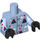 LEGO Bright Light Blue Volcano Garmadon Minifig Torso (973 / 88585)