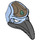 LEGO Bright Light Blue Vulture Mask with Gray Beak and Dark Tan Headpiece (20158)