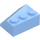 LEGO Bright Light Blue Wedge 3 x 3 Right (48165)