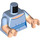 LEGO Azul claro brillante Wendy Darling Minifigura Torso (973 / 78568)