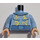 LEGO Lys lyseblå Zodiac Master Minifigur Overkropp (973 / 88585)