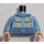 LEGO Bright Light Blue Zodiac Master Minifig Torso (973 / 88585)