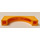 LEGO Helles Licht Orange Bogen 1 x 6 x 2 Dünne Oberseite ohne verstärkte Unterseite (12939)