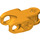 LEGO Helles Licht Orange Ball Verbinder mit Aufrecht Axelholes und Eben Ends und glatte Seiten und scharfe Kanten und geschlossene Achslöcher (60176)