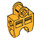LEGO Helles Licht Orange Ball Verbinder mit Aufrecht Axleholes und Vents und Seitenschlitze (32174)