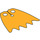 LEGO Helles Licht Orange Batman Umhang mit 5 Punkten und normaler Stoff (21845 / 56630)