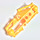 LEGO Bright Light Orange Beam with 2 Balls 4 x 8 x 2 (53563)