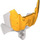 LEGO Orange clair brillant Bionicle Barraki Carapar Chest Cover avec Marbled Transparent Noir (57559)