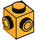 LEGO Helles Licht Orange Backstein 1 x 1 mit Zwei Bolzen auf Adjacent Sides (26604)