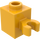 LEGO Helder Lichtoranje Steen 1 x 1 met Verticaal Klem (Open &#039;O&#039;-clip, holle knop) (60475 / 65460)