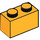 LEGO Orange clair brillant Brique 1 x 2 avec tube inférieur (3004 / 93792)