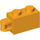 LEGO Bright Light Orange Brick 1 x 2 with Hinge Shaft (Flush Shaft) (34816)
