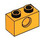 LEGO Helles Licht Orange Backstein 1 x 2 mit Loch (3700)