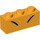 LEGO Bright Light Orange Brick 1 x 3 with Sumo Black Lines for Eyes (3622 / 79526)