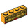 LEGO Helder Lichtoranje Steen 1 x 4 met Armor (3010 / 69428)