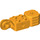LEGO Orange clair brillant Brique 2 x 2 avec Essieu Trou, Verticale Charnière Joint, et Fist (47431)
