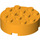 LEGO Orange clair brillant Brique 4 x 4 Rond avec Trou (87081)
