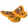 LEGO Helles Licht Orange Butterfly (Smooth) mit Brown Dekoration (80674 / 102062)