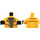 LEGO Bright Light Orange Captain Jonas Minifig Torso (973 / 76382)