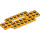 LEGO Helder Lichtoranje Auto Basis 10 x 4 x 2/3 met 4 x 2 Centre Well (30029)