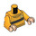LEGO Helder Lichtoranje Cedric Diggory Minifig Torso (973 / 76382)