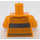 LEGO Ярко светло оранжево Cedric Diggory с Hufflepuff Quidditch Джъмпър минифиг Торс (973 / 76382)