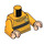 LEGO Kirkkaanvaaleanoranssi Cedric Diggory jossa Oranssi Jumpperi Pienoishahmo Vartalo (973 / 76382)