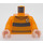 LEGO Lysorange Cedric Diggory med orange Sweater Minifig Torso (973 / 76382)