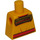 LEGO Helles Licht Orange  City Torso ohne Arme (973)