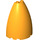 LEGO Bright Light Orange Cone 3 x 6 x 6 Half Wall (18909 / 35155)