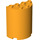 LEGO Orange clair brillant Cylindre 2 x 4 x 4 Demi (6218 / 20430)