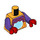 LEGO Bright Light Orange Dinosaur Suit Guy Minifig Torso (973 / 76382)