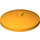 LEGO Orange clair brillant Dish 4 x 4 (Stud solide) (3960 / 30065)