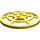 LEGO Orange clair brillant Dish 6 x 6 Webbed (Support carré en dessous) (4285 / 30234)