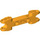 LEGO Orange clair brillant Double Balle Connecteur 7 avec Deux Trous d&#039;épingle (64311)