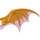 LEGO Helles Licht Orange Drachen Flügel 19 x 11 mit Transparent Dark Pink Trailing Kante (51342 / 57004)