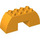 LEGO Bright Light Orange Duplo Arch Brick 2 x 6 x 2 Curved (11197)